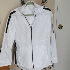 Women's White and Black Jacket